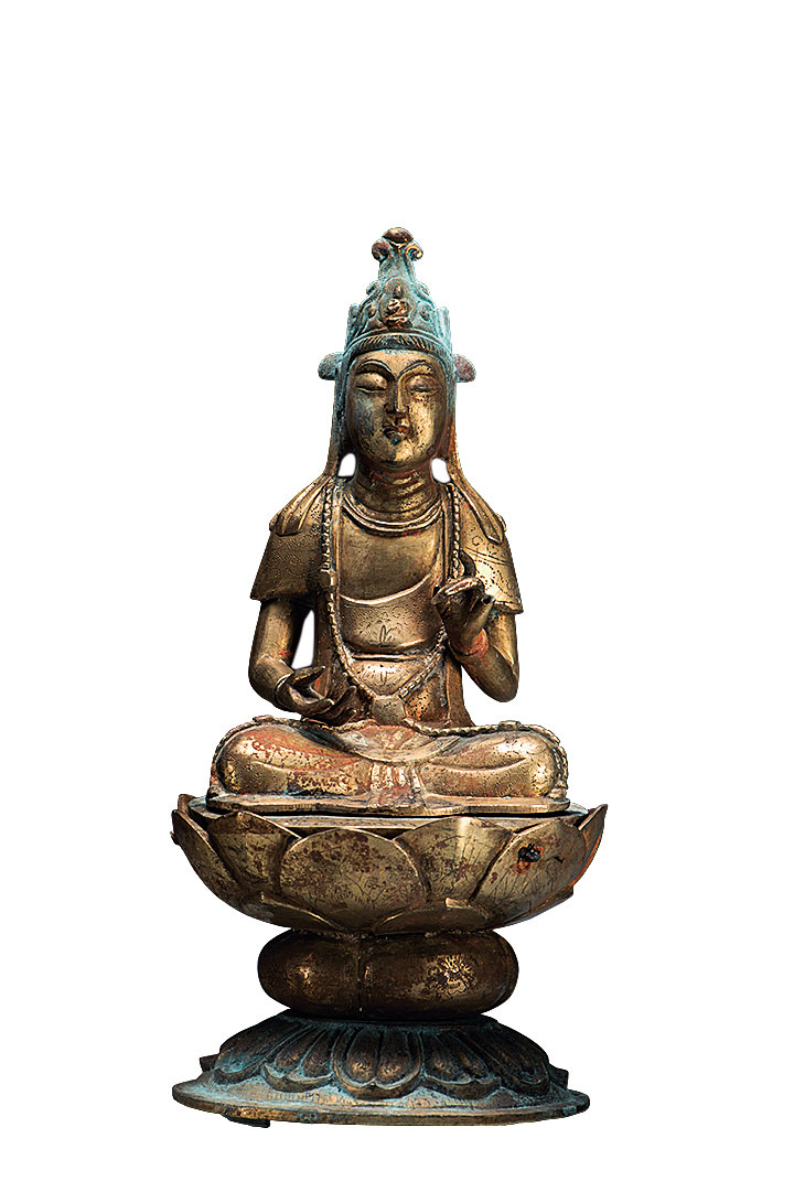 鎏金铜观音菩萨坐像