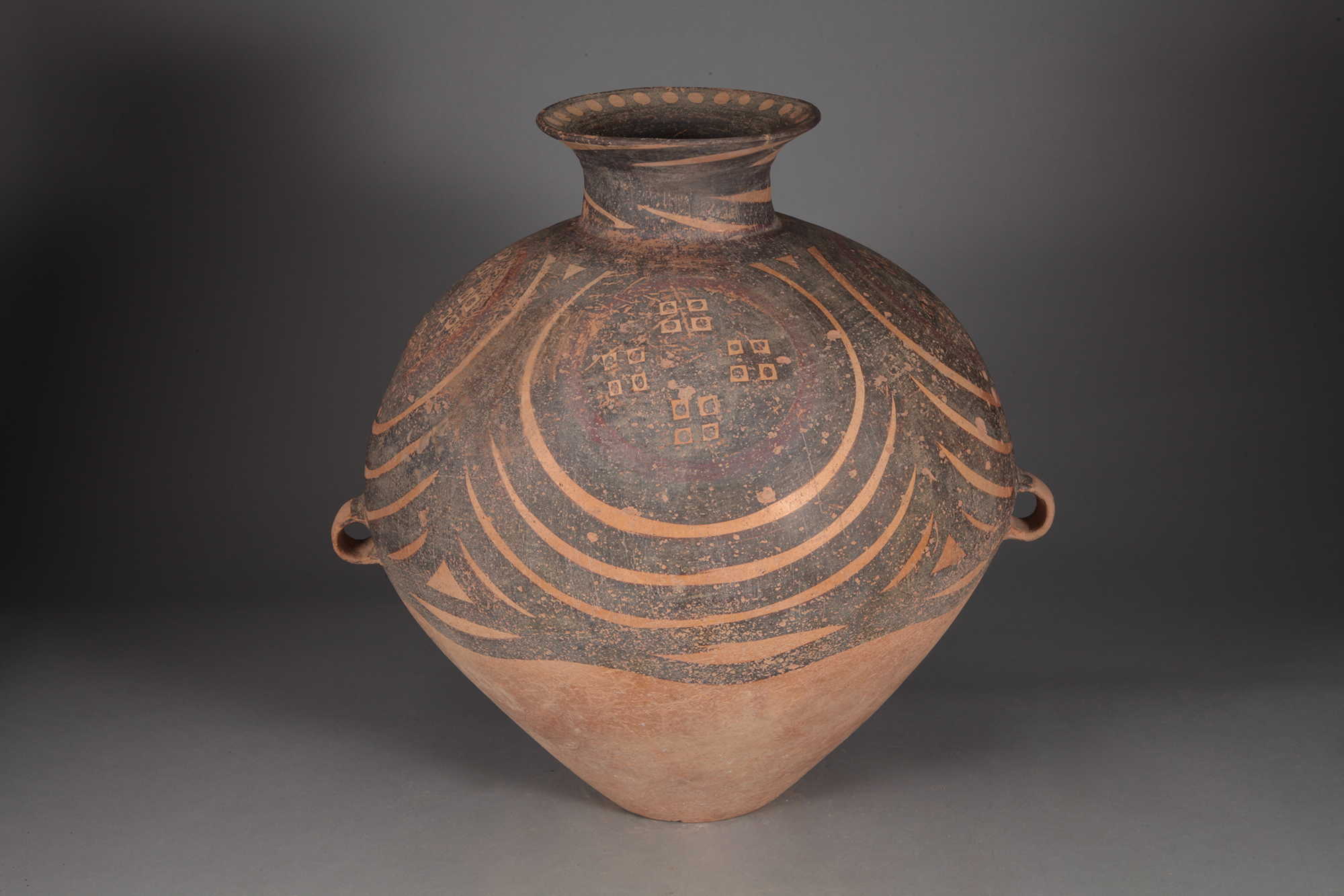 三彩象双耳象蓋餅壺 唐三彩 242 深圳博物馆