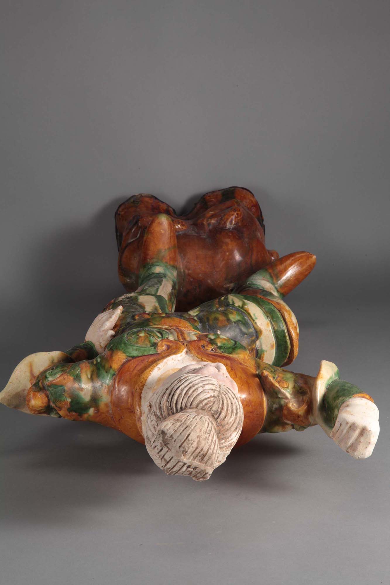 唐三彩(镇魔王) Sancai - Three colours Chinese pottery from Tang Dynasty