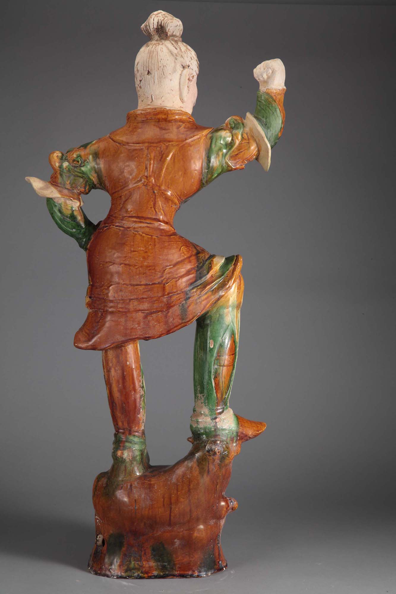 唐三彩(镇魔王) Sancai - Three colours Chinese pottery from Tang Dynasty