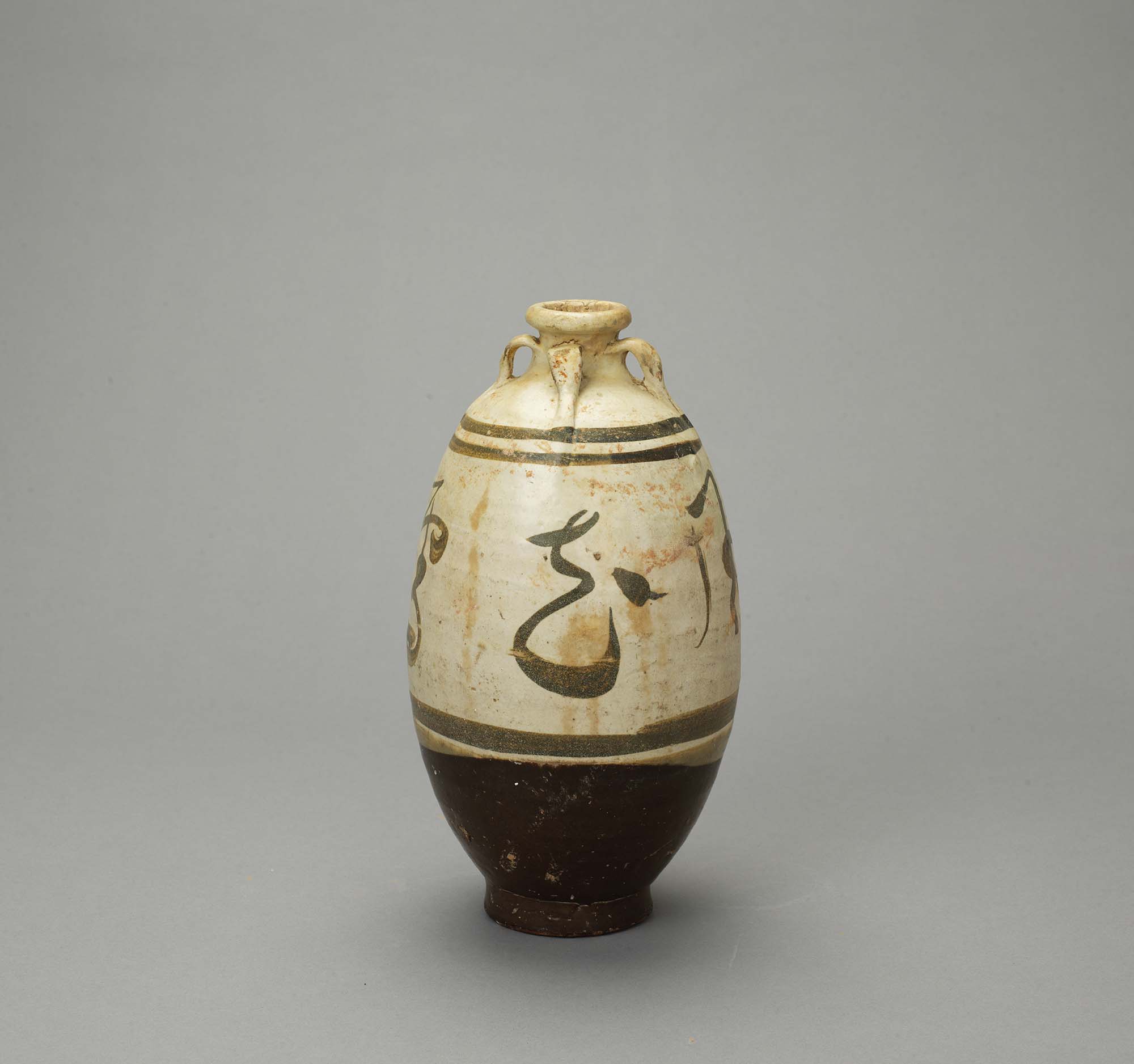 舶来品 古酒器 古磁 粉彩金箔 手描き 詩賦紋 美人図 清同治在銘 酒壺 美品 舶来品 古酒器 古磁 粉彩金箔 手描き 詩賦紋 美人図 清同治在銘